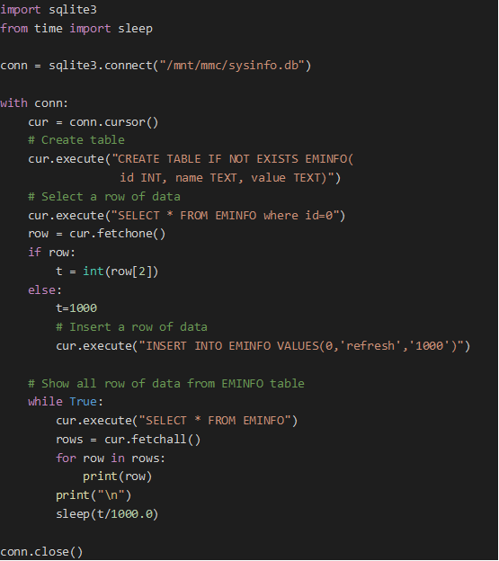 英創(chuàng)Linux主板的Python, C#實(shí)例之二 SQLite數(shù)據(jù)庫(kù).png
